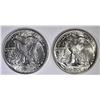 Image 2 : 1944 & 45 WALKING LIBERTY HALF DOLLARS  GEM BU