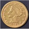 Image 1 : 1865-S $2.5 GOLD LIBERTY  XF/AU