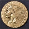 Image 1 : 1912 $2.5 GOLD INDIAN  CH BU