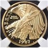 Image 2 : 1987-W CONSTITUTION $5 GOLD NGC PF-69 ULTRA CAM