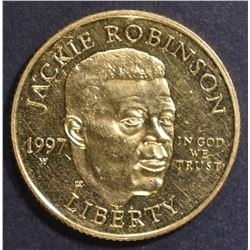 1997 JACKIE ROBINSON $5 PROOF GOLD COMMMEM