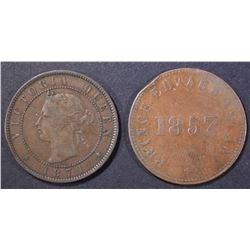 2-PRINCE EDWARD ISLAND COINS: