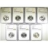 Image 1 : 7 WASHINGTON QUARTERS ALL NGC MS-65