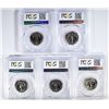 Image 2 : 5 1971-S WASHINGTON QUARTERS PCGS PR-68 CAM