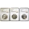 Image 1 : (3) 1982-D KENNEDY HALF DOLLARS  NGC MS-66