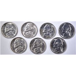7-BU 1938 JEFFERSON NICKELS