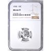 Image 1 : 1950 ROOSEVELT DIME NGC MS-66 FT