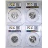 Image 2 : 4-1976-S SILVER WASHINGTON QTRS, PCGS MS-67