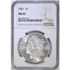Image 1 : 1881 MORGAN DOLLAR, NGC MS-63