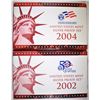 Image 1 : 2002 & 2004 U.S. SILVER PROOF SETS ORIG PACKAGING
