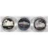 Image 3 : 3-MODERN PROOF COMMEM SILVER DOLLARS
