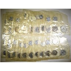 20-1961 U.S. PROOF SETS MISSING THE CENT & HALF