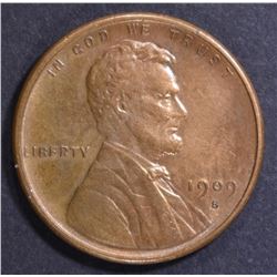 1909-S VDB LINCOLN CENT CH AU