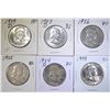 Image 1 : FRANKLIN HALF DOLLAR LOT: