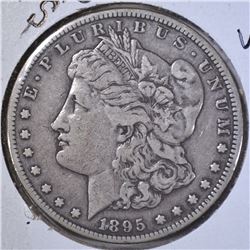 1895-S MORGAN DOLLAR VF