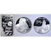 Image 1 : 3-2019 HOLIDAY 1oz .999 SILVER PIECES