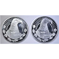 2-2nd AMENDMENT 1-oz .999 SILVER ROUNDS