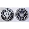 Image 1 : ARMY & NAVY ONE OUNCE .999 SILVER ROUNDS