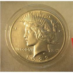 1923 Peace silver dollar in AU condition
