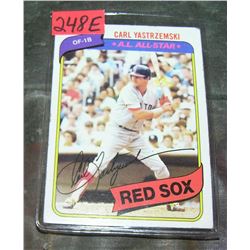 Vintage Carl Yastrzemski all star baseball card