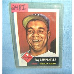 Roy Campanella retro style style baseball card