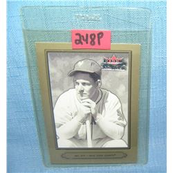 Mel Ott retro style style baseball card