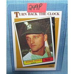 Roger Maris turn back the clock all star baseball card