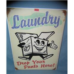 Laundry drop your pants here retro style sign