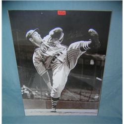 Bob Feller retro style hall of fame baseball player