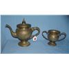 Image 1 : Great early coffee pot and 2 handled sugar bowl
