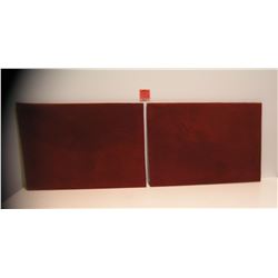 Pair of jeweler's felt and padded display boards