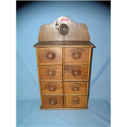 Antique 8 drawer spice cabinet