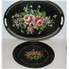 Image 2 : Floral dec. silver plated and souvenir plates