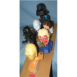 Group of vintage Star Wars toys and collectibles