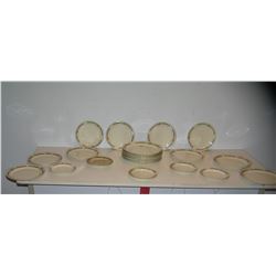 Large group of antique Hall diinnerware