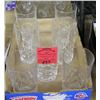 Image 1 : Box of vintage crystal drinking glasses