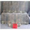 Image 1 : Box full of vintage etched drinking glasses
