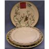Image 1 : Group of 4 floral decorated serving plates