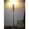 Image 1 : Mid Century walnut and aluminum torche lamp