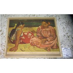 Antique print: The Woman of Tahiti by Gaugin