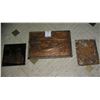 Image 1 : Group of 3 copper hand hammered art pieces