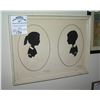 Image 1 : Pair of framed silhouettes by Andre Engel