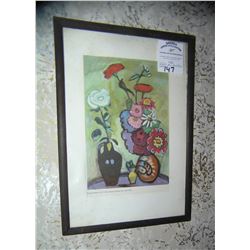 Vintage framed print