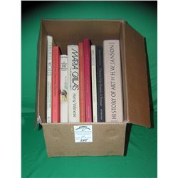 Large box full of vintage estate books