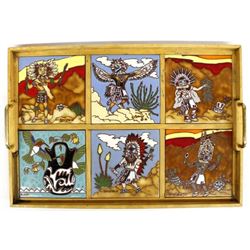 1991 Hand Crafted Tile Tray