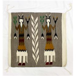Navajo 2 Yei Wool Textile Rug