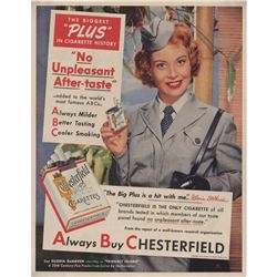 1951 Chesterfield Cigarettes Gloria DeHaven Ad