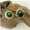Image 1 : French Designer CACHAREL Gold Plated Screwback Earrings