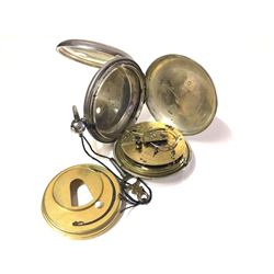 1853 Jos. Pemberton Sold Sterling Pocket Watch by R.