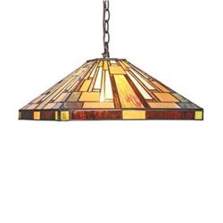 Mission 2 Light Blackish Bronze Ceiling Pendant 16" Wide